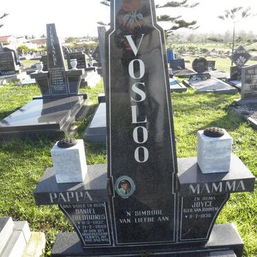 VOSLOO Daniel Theodorus 1932-1989 &amp; Joyce VAN ROOYEN 1936-