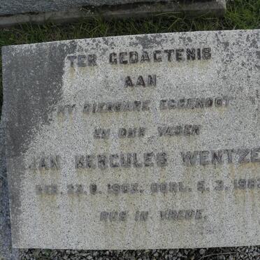 WENTZEL Jan Hercules 1903-1963