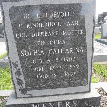 WEYERS Sophia Catharina 1902-1979