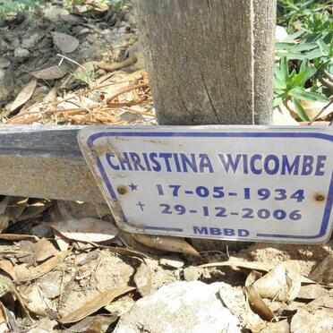 WICOMBE Christina 1934-2006