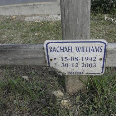 WILLIAMS Rachael 1942-2003