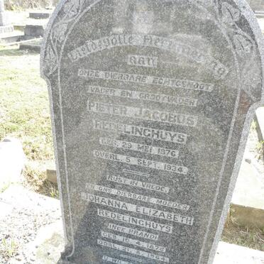 REDELINGHUYS Pieter Jacobus 1876-1934 &amp; Johanna Elizabeth BRAND 1878-1964