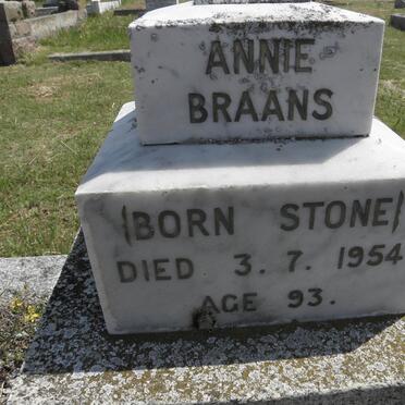 BRAANS Annie nee STONE -1954