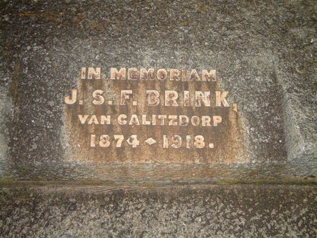 BRINK J.S.F. 1874-1918