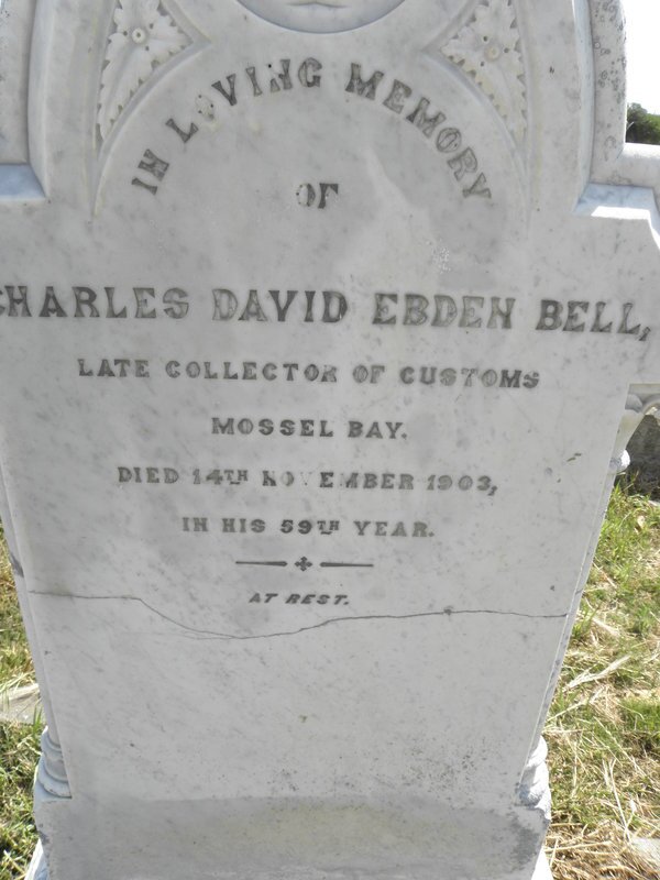 BELL Charles David Ebden -1903