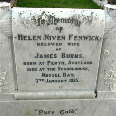 BURNS Helen Niven nee FENWICK -1935