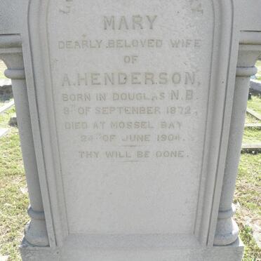 HENDERSON Mary 1872-1904