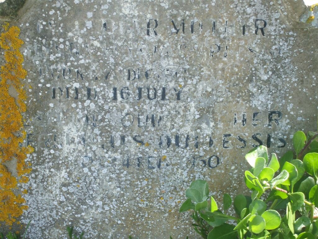 PLESSIS F.J., du -19?? &amp; ?