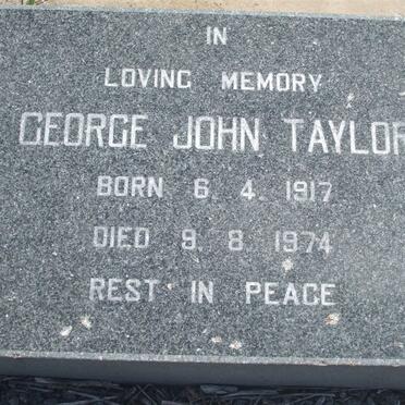 TAYLOR George John 1917-1974