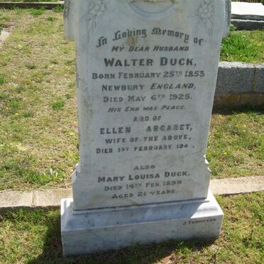DUCK Walter 1853-1925 &amp; Ellen Margaret -1940 :: DUCK Mary Louisa -1899