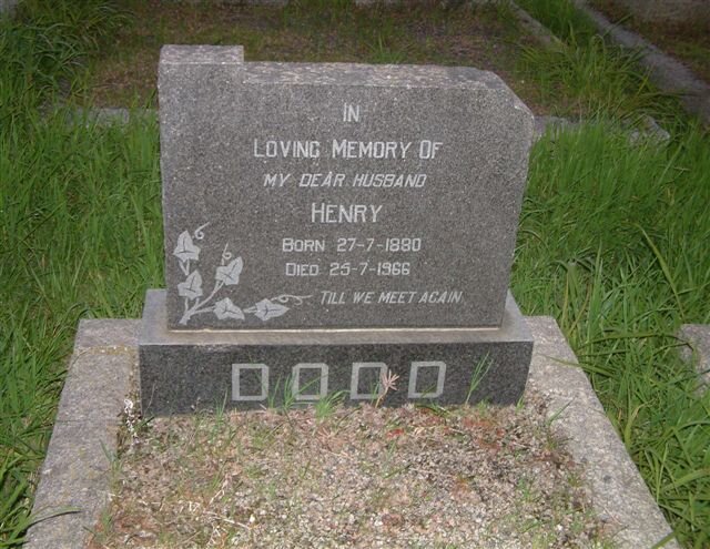 DODD Henry 1880-1966