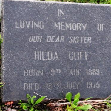 CUFF Hilda 1889-1975