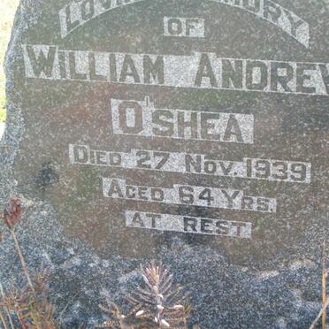 O'SHEA William Andrew -1939