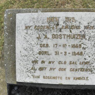 OOSTHUIZEN J.A. 1865-1948