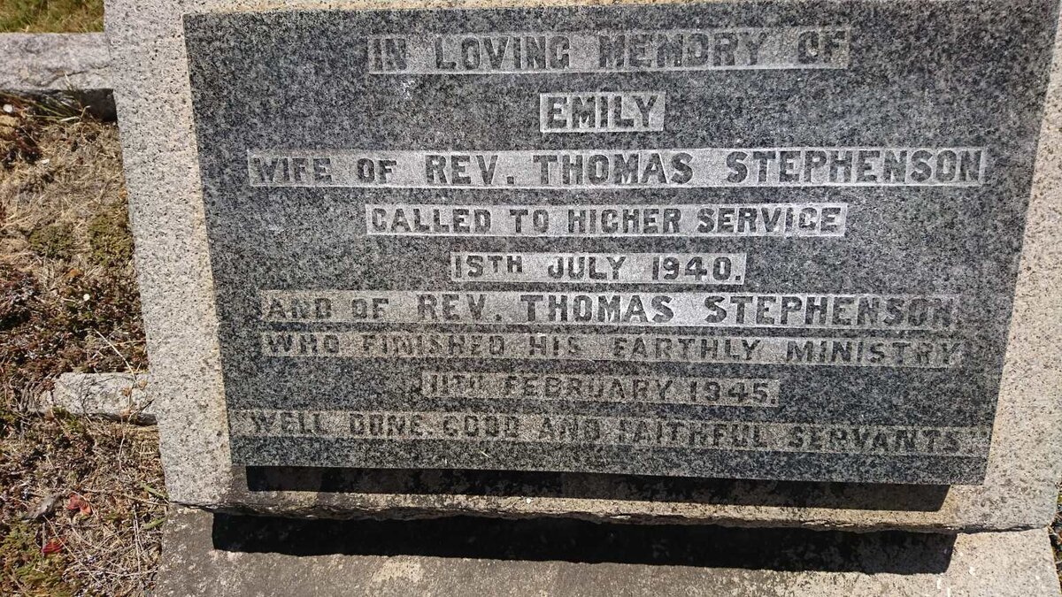 STEPHENSON Thomas -1945 &amp; Emily -1940