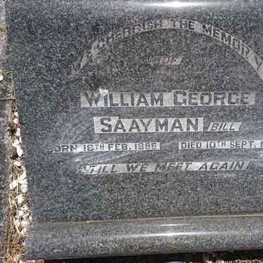 SAAYMAN William George 1895-1949