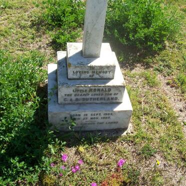 SUTHERLAND Ronald 1905-1907