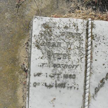 STORE Sarah W.J. nee BOSHOFF 1880-1949