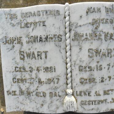SWART Jurie Johannes 1891-1947 &amp; Johanna Martena 1898-1935