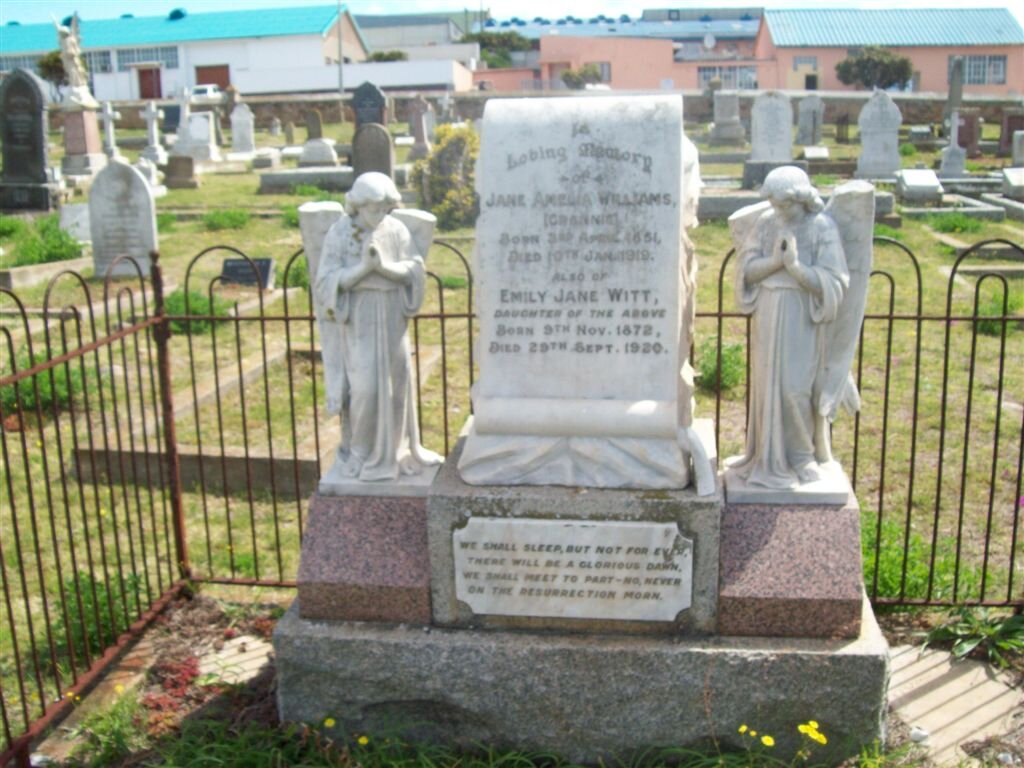 WILLIAMS Jane Amelia 1851-1919 :: WITT Emily Jane 1872-1920