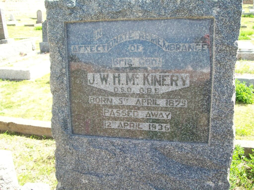 McKINERY J.W.H. 1875-1936