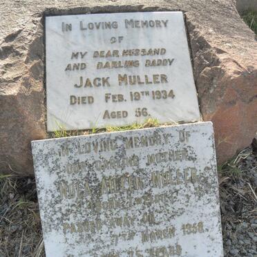 MULLER Jack -1934 &amp; Nola Aileen TWEEDIE -1958