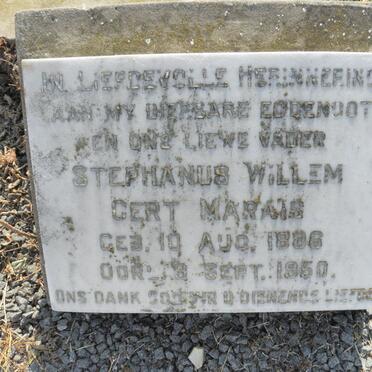 MARAIS Stephanus Willem Gert 1886-1950