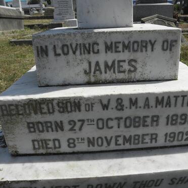 MATTHEWS James 1890-1902