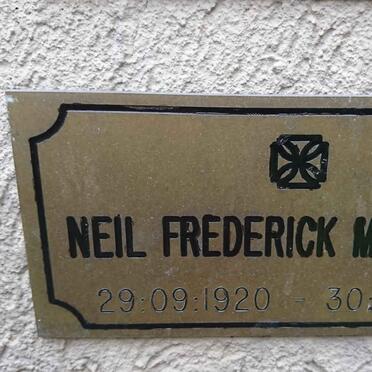 McCALLUM Neil Frederick 1920-2015