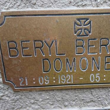 DOMONEY Beryl Bertram 1921-2003