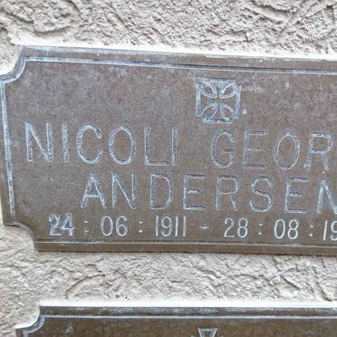 ANDERSEN Nicoli George 1911-1992