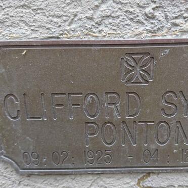 PONTON Clifford Sydney 1925-2009