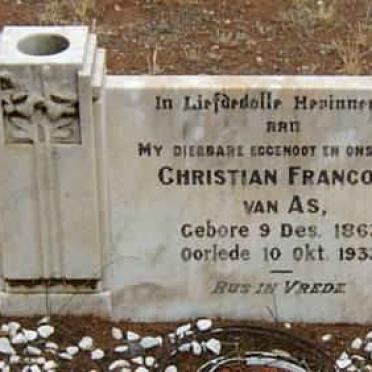 AS Christian Francois, van 1863-1933