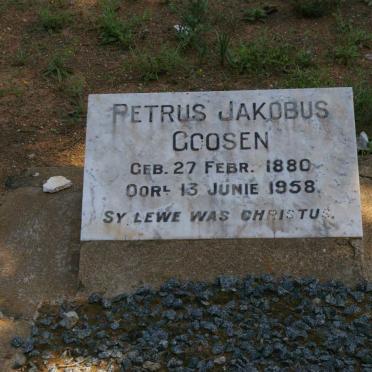 GOOSEN Petrus Jakobus 1880-1958