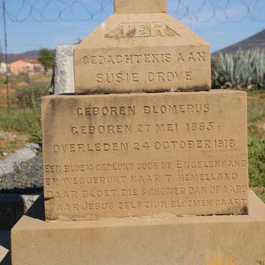 GROVÉ Susie nee BLOMERUS 1885-1918