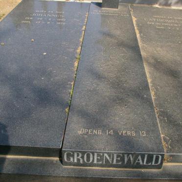 GROENEWALD Johannes 1892-1976 &amp; Catherina DU PREEZ 1895-1979