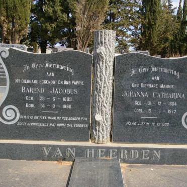 HEERDEN Barend Jacobus, van 1883-1968 &amp; Johanna Catharina 1884-1972