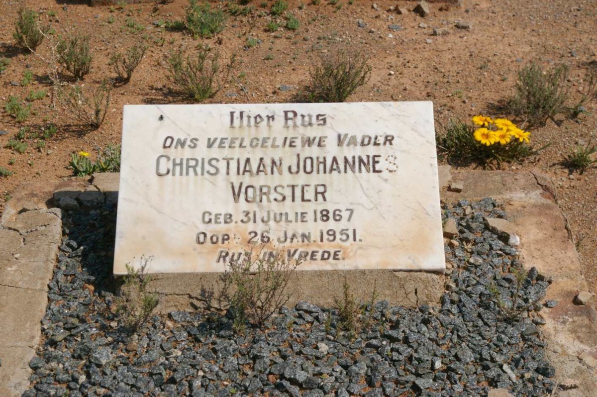 VORSTER Christiaan Johannes 1867-1951
