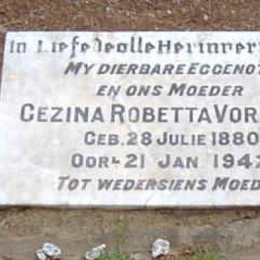 VOSTER Gezina Robetta 1880-1942