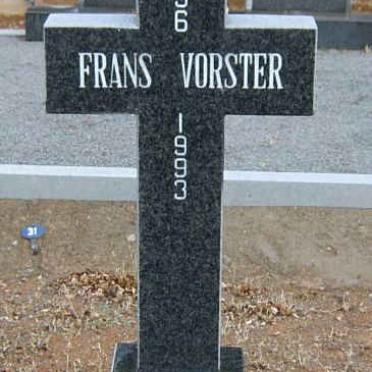 VORSTER Frans 1896-1993