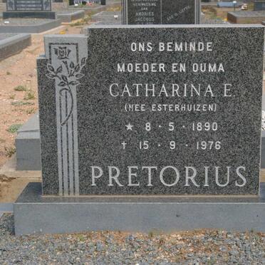 PRETORIUS Catharina E. nee ESTERHUIZEN 1890-1976