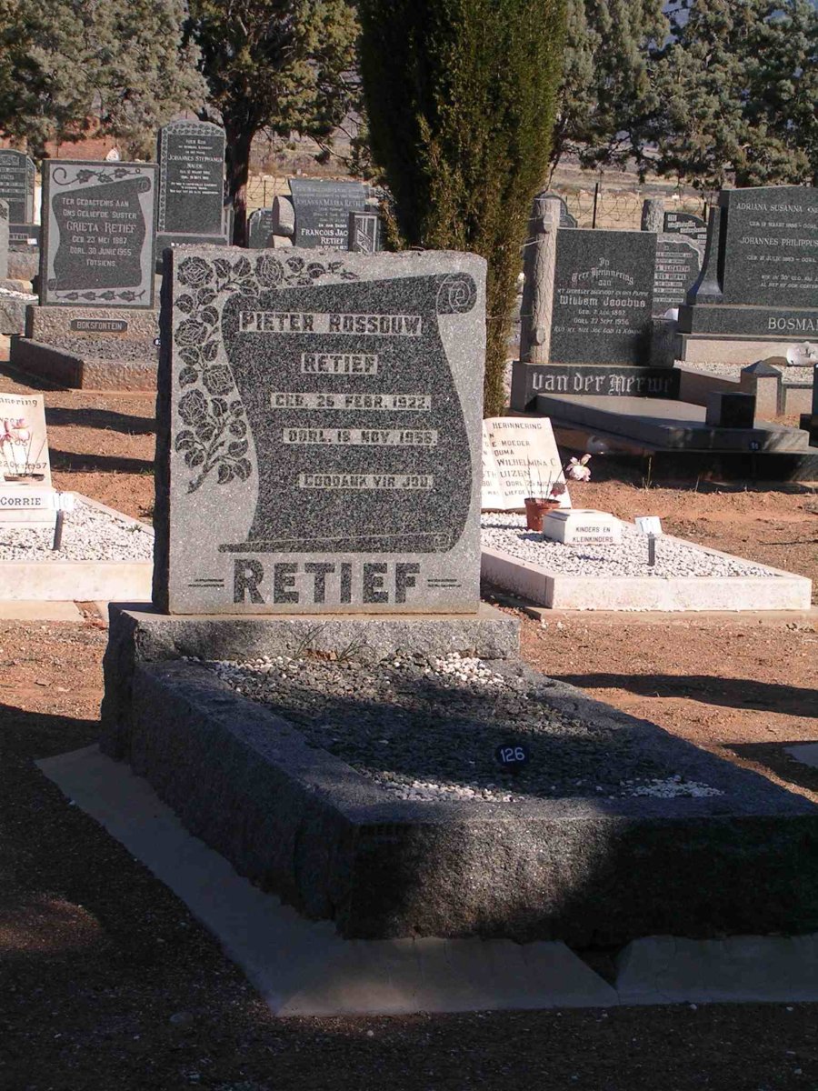 RETIEF Pieter Rossouw 1922-1958