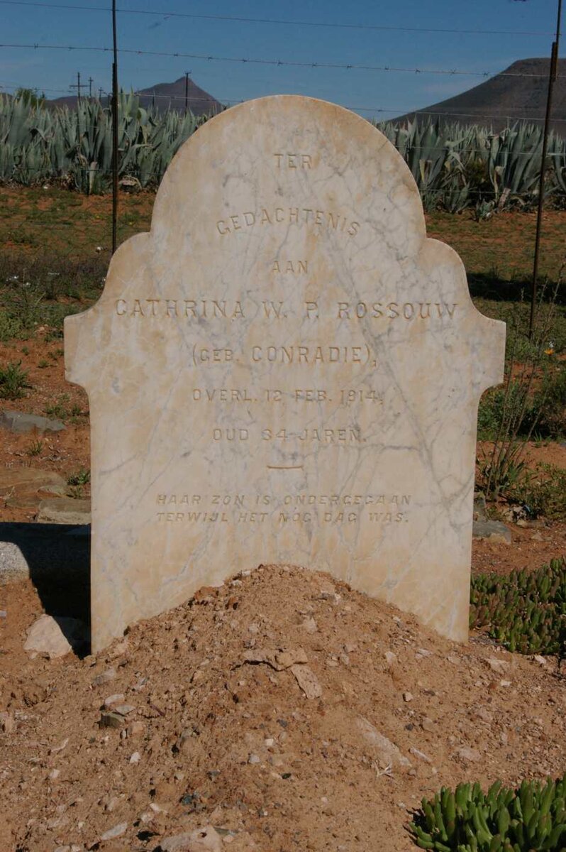 ROSSOUW Cathrina W.P. nee CONRADIE -1914