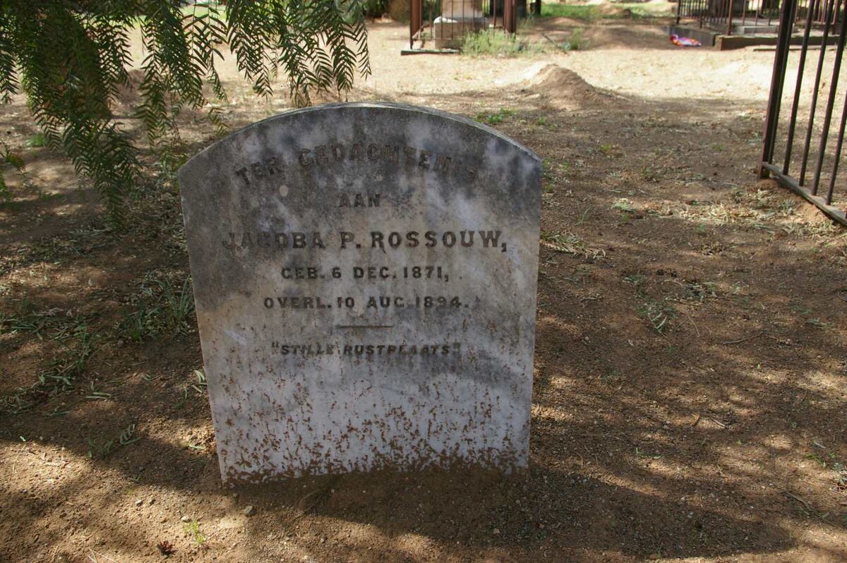 ROSSOUW Jacoba P. 1871-1894