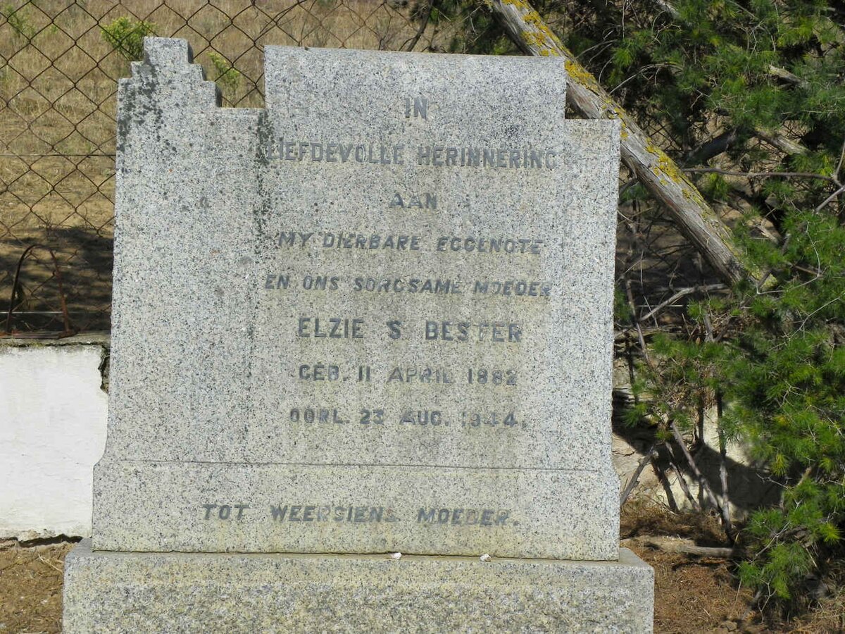 BESTER Elzie S. 1882-1944