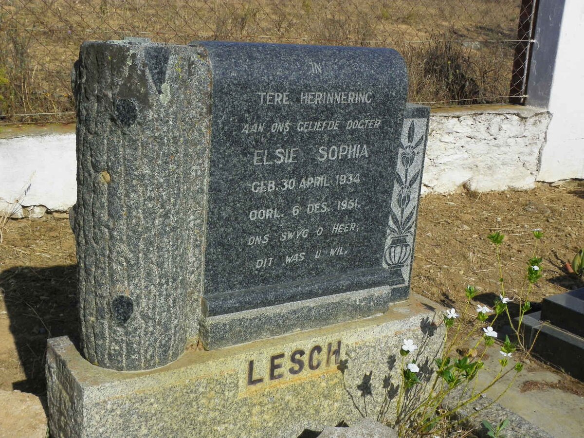 LESCH Elsie Sophia 1934-1951