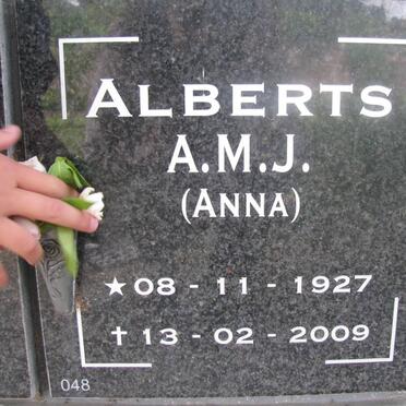 ALBERTS A.M.J. 1927-2009