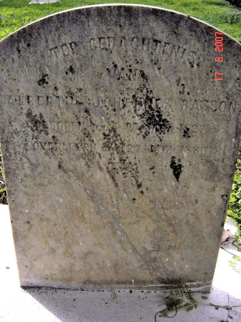 BASSON Albertus Johannes 1827-1886