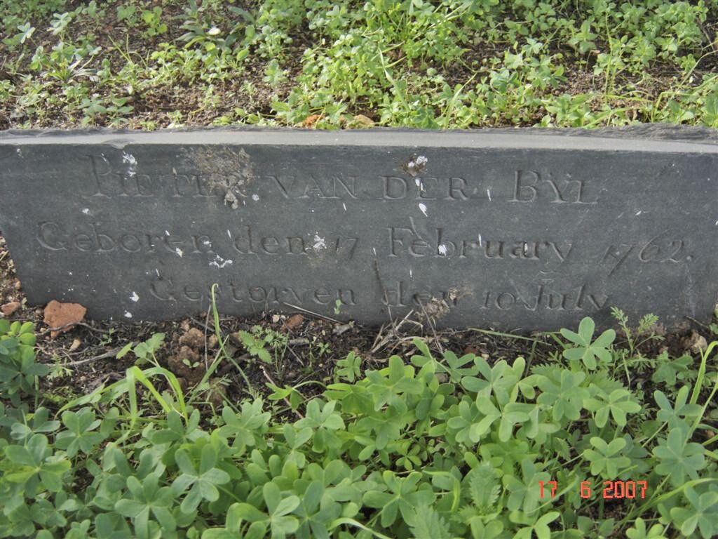 BIJL Pieter, van der 1762-1762