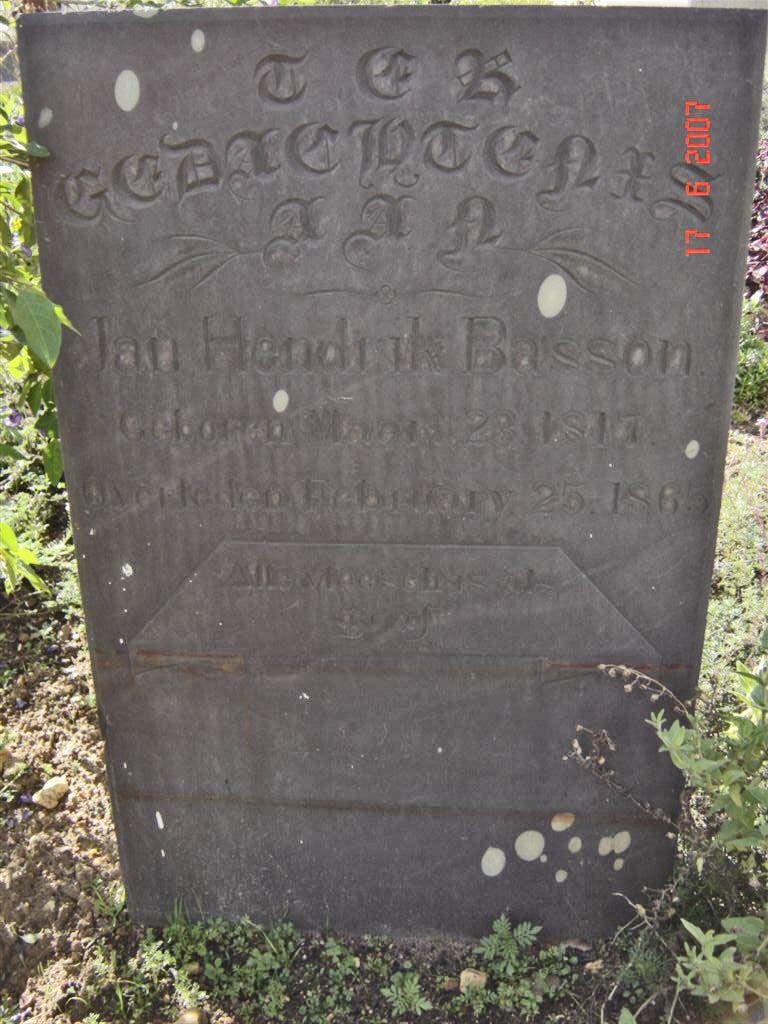 BASSON Jan Hendrik 1817-1865